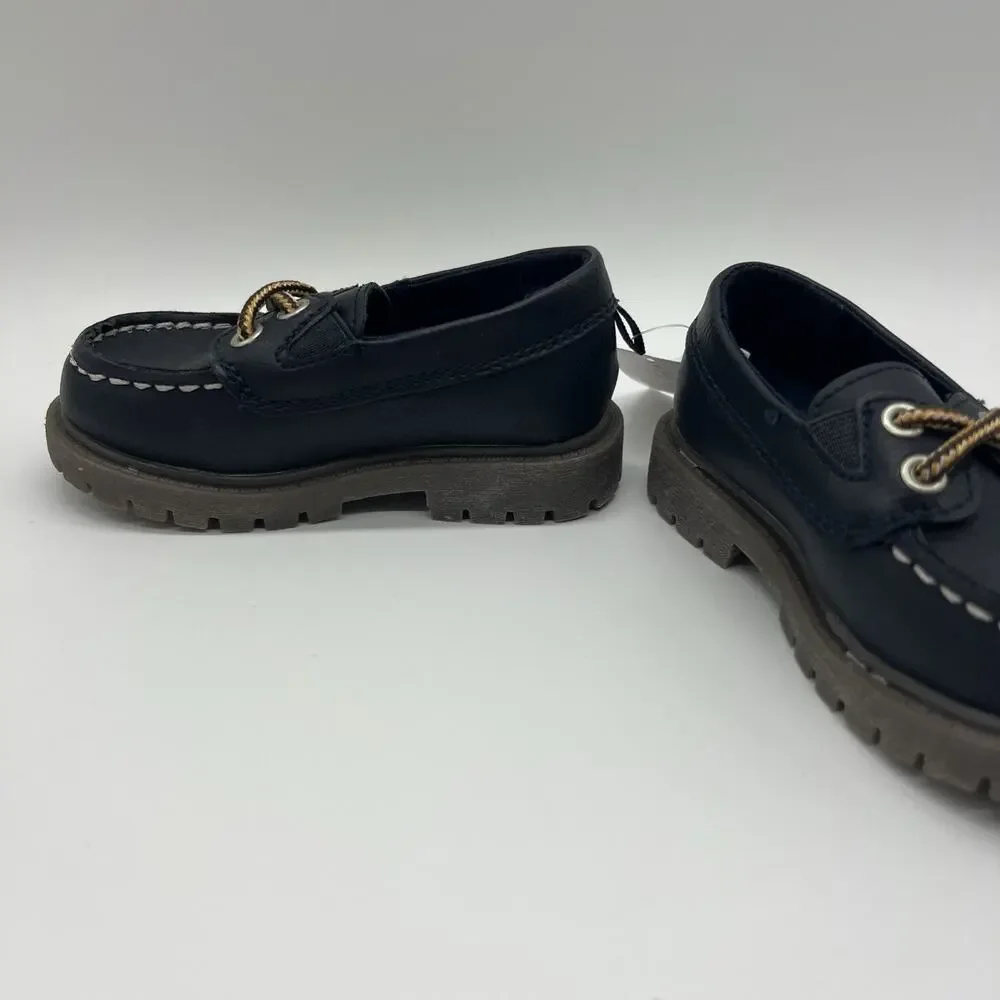 Carter's Mac Navy Slip-On Boat Shoe Casual Synthetic Low Top Kids 6 M